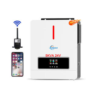 Zumax 5000w 5Kva 24v 48Vソーラーインバーター、バッテリーなし単相実行オプションの家庭用wifiモジュール - Product Image 1