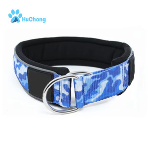 Collar de Perro Martingale de Nailon con Estampado de Camuflaje Reflectante de Lujo Personalizado de 5 cm, Forrado con Espuma Suave - Product Image 1