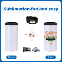 Gobelet isotherme blanc de 16 oz pour sublimation, avec couvercles portables pour transfert de chaleur, porte-bière pour bouteille d'eau, cola