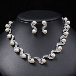 Conjunto de joias de ouro e pérola hbj22, joias modernas de <span class=keywords><strong>dubai</strong></span>, com pérola - Product Image 6