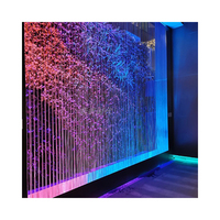 Fontaine numérique, cascade artificielle, rideau de pluie, cascade LED, rideau d'eau
