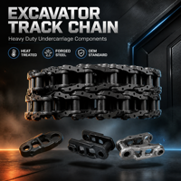 Chaîne de chenille d'excavatrice de qualité OEM, assemblage de maillons et sabots, pièces de machinerie de construction robustes, garantie 1 an