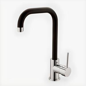 FLORIDA LINE - Miscelatore Monocomando per Lavello in Cromo e Nero - Product Image 1