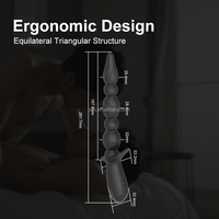 SacKnove New Silicone 10 Frequenz starke elektrische vibrierende Anal Pull Perlen Dilator Hinterhof Hintern Sexspielzeug Anal Vibrator