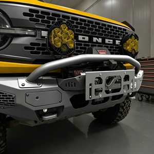Pare-chocs avant robuste en Al-Mg compatible avec treuil pour Ford Bronco 2021-2024 4x4, amélioration tout-terrain, barre de protection en acier, <span class=keywords><strong>grille</strong></span> de protection en fer, modèle compact - Product Image 2