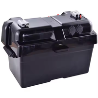 Boîtier de batterie solaire intelligent portable 50A étanche 12V avec double prise de courant pour 24 à 27 batteries pour usage extérieur en groupe