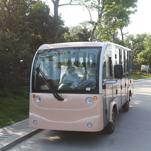 Bus touristique électrique 14 places, véhicule de tourisme fermé pour utilisation dans les propriétés et les parcs - Product Image 1
