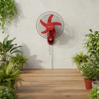 Ventilateur mural de refroidissement à moteur soufflant monté, 16 pouces, extérieur, solaire, batterie AC/DC 12V, 3 vitesses, faible bruit, plastique, logo personnalisé, CE