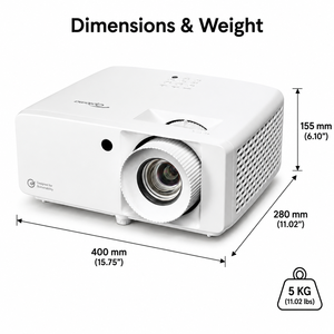 Proyector Láser Optoma JEV9012 4K UHD de 4500 Lúmenes para <span class=keywords><strong>Catedral</strong></span> con Soporte 3D Completo y Lente de Largo Alcance - Product Image 3