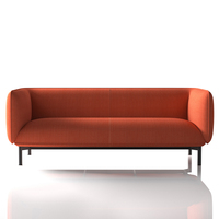 Sofá Moderno para Sala de Espera, Muebles de Tela con Respaldo Alto para Recepción de Oficina, Sala de Visitas, Área de Reuniones, Sofá Comercial para Oficina