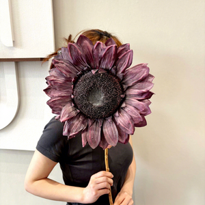 Fleurs artificielles populaires faites à la main en soie bordeaux : Hortensia, Anthurium Andraeanum, <span class=keywords><strong>Rose</strong></span> rouge Lind, style européen, longue durée - Product Image 2