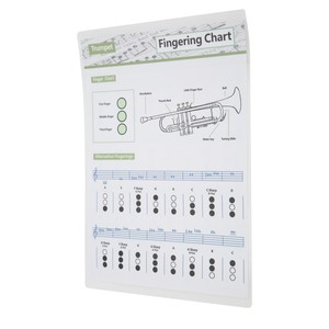 Tabla de Acordes para Trompeta, Guía de Referencia de Notas y Dedilados para Instrumentos Musicales, para Clases <span class=keywords><strong>en</strong></span> Casa o Pequeños Grupos - Product Image 4
