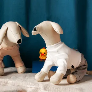 1pc PU Leder Hund Schaufenster puppen 3 Größe Stehende Position Hunde modelle Spielzeug Haustier Tier Shop Display Schaufenster puppe