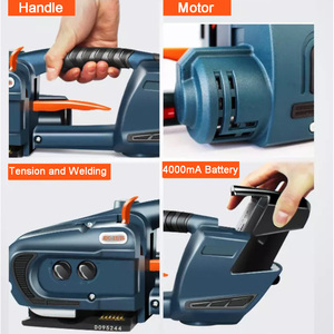 Correa de plástico portátil para embalaje, herramientas de flejado de alambre para PP, dos baterías - Product Image 4