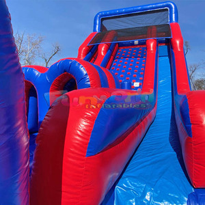 Ngoài trời khổng lồ WIPEOUT Inflatable trở ngại Công Viên Combo trượt thương mại trong nhà Inflatable 5K khóa học trở ngại cho trẻ em người lớn - Product Image 5