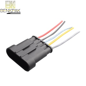 Conectores eléctricos automotrices impermeables de 5 pines con conector macho hembra de cable para motocicleta de <span class=keywords><strong>coche</strong></span> - Product Image 4
