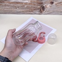 Biberon en verre transparent de 10 oz pour bébé, avec tétine, pour jus et eau, conteneur en verre pour lait - Vente en gros