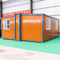 Maison mobile de luxe à configuration intelligente, fournisseur chinois, style cabine Apple, deux chambres et un salon