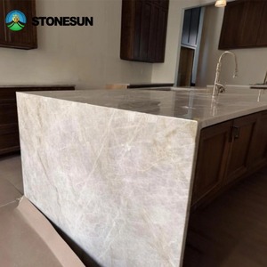 משטחי עבודה, כיורים, פאנלים לקירות, משטחי אמבטיה ומשטחי מטבח מאבן קוורציט טאג' מאהל טבעית של סטון-סון - Product Image 3