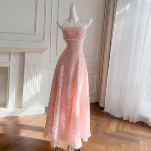 elegant coral dresses Strapless Coral Lace Long Prom Dress, Coral Lace Formal Dress, Long Coral  Evening Dress WT2148