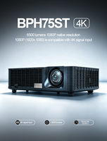 Projecteur laser DLP 4K FLYIN BPH75ST, 6500 lumens ANSI, haute luminosité, 30 000 heures, 0,7-0,9:1, courte portée, pour les écoles et les réunions de bureau
