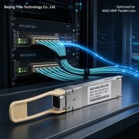 Módulo Transceptor Óptico Bidireccional de Alta Densidad para Centro de Datos Ciscos QDD 400G SR4.2 BD 400G QSFP DD MPO12 100m MMF Multimodo