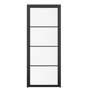 매트 유리가있는 내부 스틸 프레임 스윙 도어 도어 도어 손잡이가있는 내부 힌지 도어 - Product Image 3