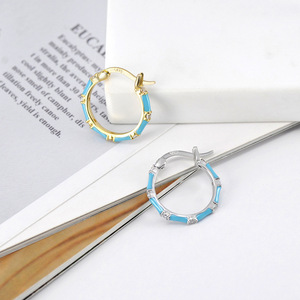 Pendientes <span class=keywords><strong>de</strong></span> aro <span class=keywords><strong>de</strong></span> bambú enjoyados <span class=keywords><strong>de</strong></span> cobre chapado en oro Heritage para <span class=keywords><strong>mujer</strong></span>, pendientes Art Nouveau para Drama <span class=keywords><strong>de</strong></span> época - Product Image 4