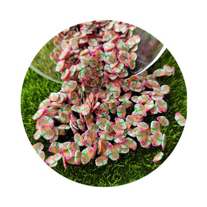 Nueva moda 500 g/lote dibujos animados encantadores cara sonriente <span class=keywords><strong>Sushi</strong></span> comida arcilla polimérica rociadores arcilla caliente rebanadas arte de uñas DIY manualidades Decoración - Product Image 1