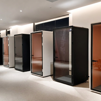 Cabine de repos insonorisée pour bureau, cabine de sieste avec ventilation, lumière LED, cadre en aluminium, cabine de repos silencieuse pour bureau, hôtel