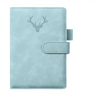 Carnet de notes professionnel personnalisé avec logo, en similicuir, reliure cousue, pour enregistrement de réunions de bureau