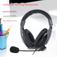 Casque filaire supra-auriculaire ANC JT1688 3,5 mm pour l'enseignement en ligne, la musique, le bureau, l'ordinateur, prise simple/double, Hi-Fi, vente en gros