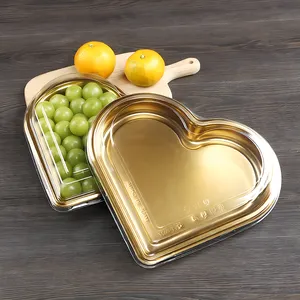 Kotak hadiah plastik berbentuk hati cantik stroberi Cheerios kotak hadiah untuk kemasan