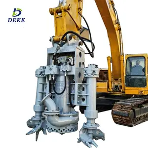 Máy xúc lắp ráp bơm vật liệu rắn bàn giao thủy lực điều khiển bùn bơm mới chìm bơm cát để bán