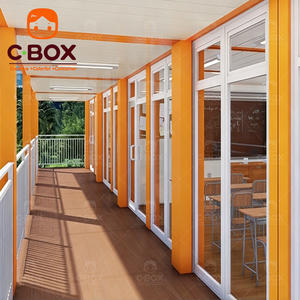Cbox Bâtiments d'enseignement modulaires modernes en gros, salles de classe préfabriquées à panneaux sandwich, unités de logement, maison conteneur à plat à 2 étages - Product Image 2