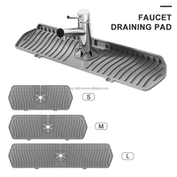 Tapis de robinet en Silicone pour évier de cuisine, nouveauté, vente chaude, collecteur d'eau, tapis absorbant, tapis de robinet en Silicone pour évier de cuisine
