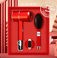 Coffret Cadeau Complet de Soins Capillaires Wisteria, Sèche-Cheveux Portable, Peigne à Coussin d'Air en Plastique ABS, Masseur de Cuir Chevelu, Salon de Beauté de Luxe