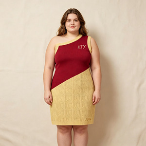 Custom Women <strong>Summer</strong> <strong>Clothes</strong> High End Fashion Western Style Casual <strong>Pattern</strong> Sweater One Shoulder Slim Fit Designer Women Dress - Product Image 1