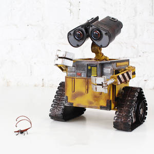창의적인 수제 철제 빈티지 모델 로봇 <span class=keywords><strong>WALL-E</strong></span> 장난감 공예품 방 홈 장식품 판매 - Product Image 2