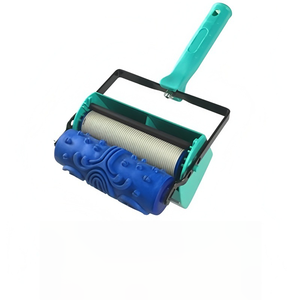 Rouleau à <span class=keywords><strong>peinture</strong></span> en caoutchouc de qualité industrielle, 5 pouces, double couleur, cadre réglable, dégagement rapide, pièces et accessoires DIY OEM - Product Image 1