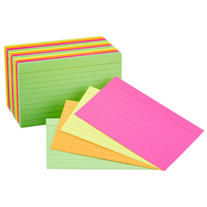3x5 Index Cards - Rainbow Multicolor Ruled Index Cards -pack Of 25
