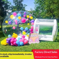 Tente bulle gonflable transparente pour fêtes en extérieur, effet ciel étoilé, tendance, sans assemblage requis, idéale pour les photos, en PVC