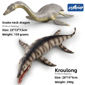 ของเล่นรูปสัตว์ยุคก่อนประวัติศาสตร์แบบจูราสสิกเหมือนจริงไดโนเสาร์โครนอซอรัสโมซาซอรัส dunkleosteus plesiosaur พลาสติก - Product Image 6