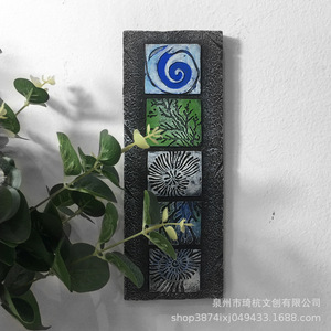 Murales de Pared con Relieve de Plantas y Cielo Estrellado, Rectangulares, de Resinas Sintéticas, Decoración para el Hogar, Paquete de Varias Piezas, Diseño Contemporáneo - Product Image 3