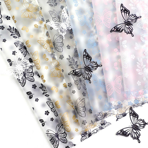 Papel de regalo grueso impermeable con estampado de leopardo y corazón de grafiti para ramos de rosas, suministros de embalaje para floristas y bricolaje. - Product Image 2