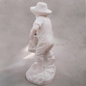 Statue de petit garçon Statue humaine grandeur nature à vendre Statue de grand garçon avec sculpture sur les mains - Product Image 6