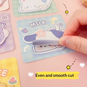 Cute Cartoon <b>Sticky</b> <b>Notes</b>, Portable Student Memo Pads Office School Planner Message Stickers - Product Image 2