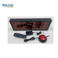 Tuoxing - Botón de Presión Manual con Luz LED Roja Portátil, Ecológico, Duradero, de Aleación de Aluminio, para Juegos, Desafíos, Deportes y Entretenimiento