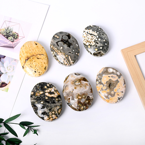 Pierre de palmier en jaspe océanique, cristal de pierre précieuse naturelle de haute qualité - Product Image 6