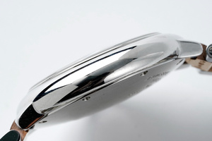 Montre mécanique automatique élégante et tendance avec cadran en nacre rose, bracelet en chaîne dorée entre les cadrans, étanche - Product Image 5